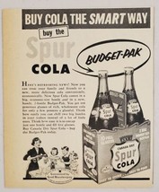 1953 Print Ad Spur Cola 2-Pack of Glass Bottles by Canada Dry Mom &amp; Kids - £8.93 GBP