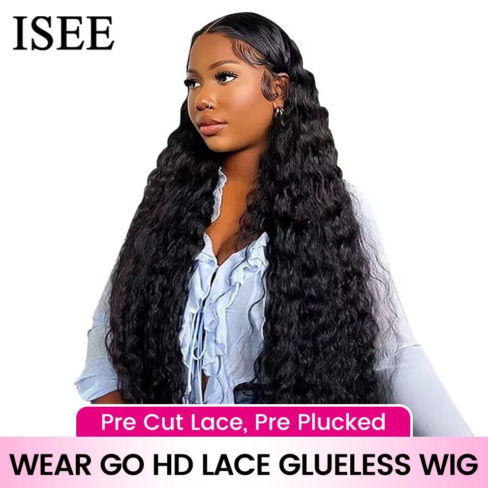 Wear Go Glueless Wig ISEE HAIR Brazilian Loose Deep 6x4 HD Lace Glueless - £155.05 GBP+