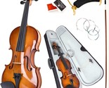 Full-Size 4/4 Violin In Kmise Solid Wood Set For Adults Learning To Play... - £91.88 GBP