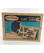 Fotocrest All Metal Illuminated Slide Sorter No. 1055F Holds 40 Slides V... - $64.91 CAD
