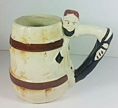 Takiya Barrel Coffee Cup 5in Mug Tea Japan Hillbilly Cowboy Hug Rodeo Western  - £7.85 GBP