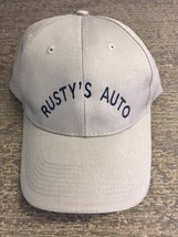 Trucker Cap Cool Hat Industrial Rusty&#39;s Auto Khaki/Navy lettering - £20.54 GBP