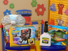 Zuru Toy Mini Brands Spongebob Robot Metallic Bow Slip Slide GITD Glue lot RARE - £31.64 GBP