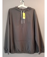 All in Motion Men&#39;s Grey Gray Nylon Jacket With Hood XXL New with Tags - $265.98 MXN
