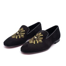 The Lazio Shoe Black Suede Slip-on Loafer Men Shoe image 6