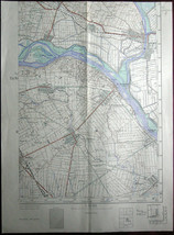 1957 Original Military Topographic Map Sremski Karlovci Plan Serbia Yugo... - $51.14
