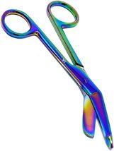 Lister Bandage Scissors 4.5&quot; Multi Color Rainbow Stainless Steel (A2ZSCI... - £12.60 GBP