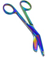 Lister Bandage Scissors 4.5&quot; Multi Color Rainbow Stainless Steel (A2ZSCI... - $21.94 CAD
