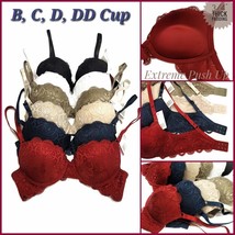 Ultimate Extreme Extra Padding Power Lift All over Lace Push Up Bra B C ... - $15.02+