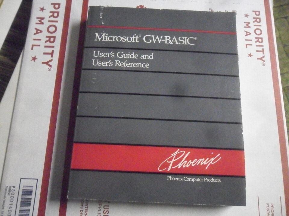 Phoenix MS-DOS with GW-BASIC -  User Guide Reference MANUALS 2 books - $15.99