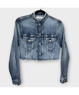 MOUSSY Vintage Raw Edge Cropped Denim Jacket Size XS Japanese Denim Jean... - $2,802.61 MXN