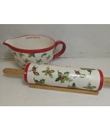 Grace Pantry Christmas Bowl &amp; Rolling Pin - £42.74 GBP