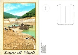 Italy Tuscany Lucca Lago di Vagli The Submerged City Ruins Vintage Postcard - £7.40 GBP