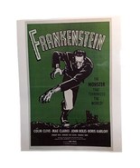 Frankenstein Universal Re-Release 7.5”x11&quot; Laminated Mini Movie Poster P... - $9.99