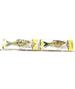 2 Count Storm Live Kickin&#39; Shad 05 Yellow Perch LKSD05YP Durable Soft Pl... - $21.99