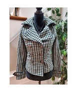 JOUJOU Women&#39;s White &amp; Green Polyester Double Breasted Long Sleeve Coat ... - $641.35 MXN