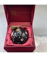 NE`QWA ART SIGNED TOM WOOD CHRISTMAS ORNAMEN TITLED NECTAR NIOB HUMMINGT... - $24.74