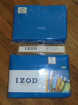 Izod Resort Sheet Set Full Size 100% Cotton Blue New - £44.40 GBP