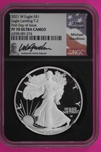 2021 W T2 PF 70 Silver Eagle NGC Michael Gaudiosa Certified Graded Authentic 648 - $164.99