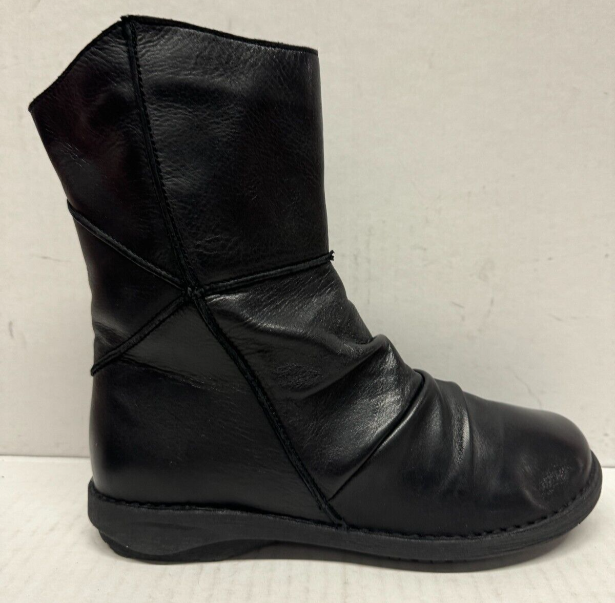 MIZ MOOZ SOFT LEATHER SIDE ZIP  BOOTIE BLACK  37EU / 7US  # C-84 Item image 3