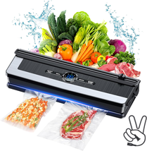 Vacuum Sealer Machine - 8 in 1 Food Vacuum Sealer Machine with Build-In ... - £60.88 GBP