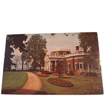 Postcard Monticello Home Of Thomas Jefferson The West Front VA Chrome Unposted - £5.51 GBP