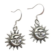 Sun and Moon Earrings,Celestial earrings for Women Nickel-free,witch Gift - £7.58 GBP