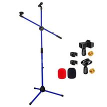 5 Core Mic Stand Floor Height Adjustable Tripod Microphone Stands w Exte... - $33.81