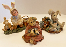Figurines Boyds Bears &amp; Friends Lot of 3 Bearstone Collection Easter Bunnies - £22.13 GBP