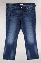Gap 1969 Jeans Women&#39;s 33 Short Blue Medium Wash Perfect Boot Cut Jeans - $18.47