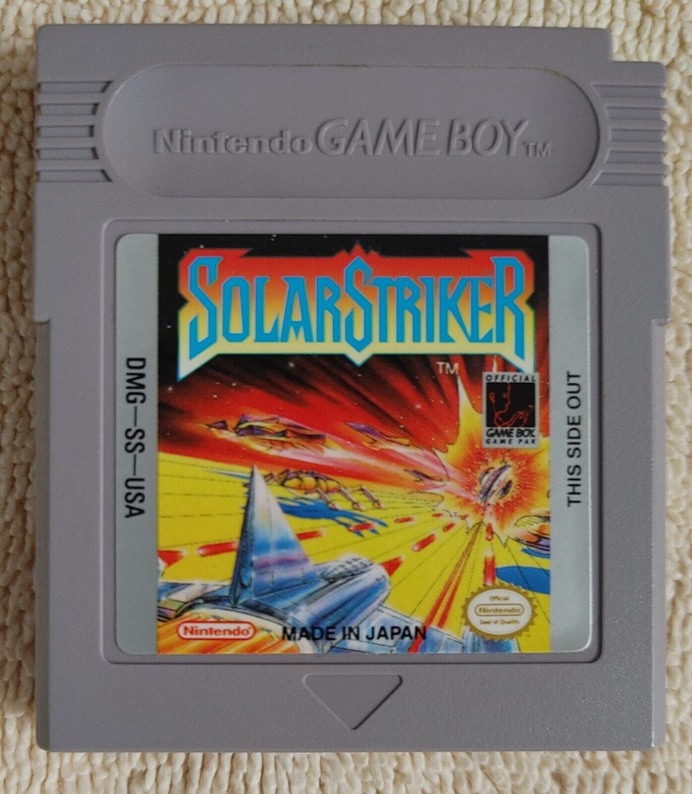 Vtg 1990 Game Boy SolarStriker Cartridge Tested Works Clean Solar Striker Strike - $9.99