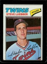 Vintage 1977 Topps Baseball Trading Card #457 Steve Luebber Minnesota Twins - £8.63 GBP