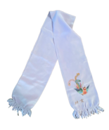 Vintage Beijing Chinese Hand Embroidered Phoenix Neck Scarf 100% Silk w/... - £37.93 GBP