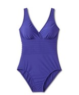 Aqua Green PURPLE Waist Detail Over the Shoulder 1 Piece Swimsuit Medium... - $457.44 MXN