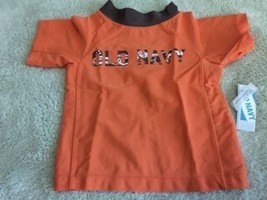 NEW Old Navy Orange Brown Logo Vintage UPF 50 6-12 Months - £5.77 GBP