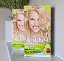 NEW Garnier Nutrisse SET OF 2 100 Chamomile Ultra Creme Hair Color Dye - £13.42 GBP