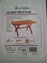 Lee Valley Folding Table Plan 01L61.01 - £9.30 GBP