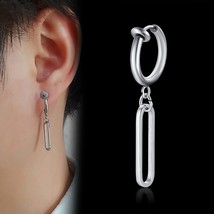 Vnox 1 Piece Stylish Conical Spike Shaped Hoop Earrings for Men Women Pu... - £6.43 GBP