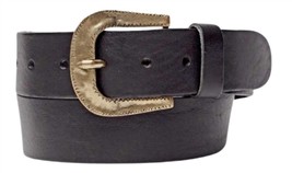 Amsterdam Heritage nikai leather belt in Black - size M - $63.36