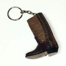 Vintage Leather Western Cowboy Cowgirl Boot Keyring Keychain - £9.59 GBP