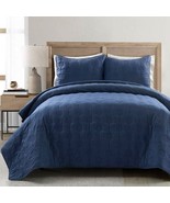 King/California King size Lightweight Blue Textured Cotton 3 Piece Quilt... - €240,53 EUR