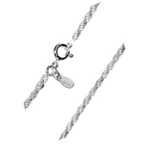 An item in the Antiques category: Links Sterling Silver Italian Jewelry 2 MM, 3 MM for
