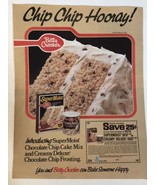 vintage Betty Crocker Chip Chip Hooray Advertisement 1982 - £5.44 GBP