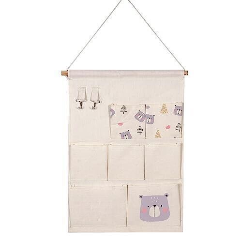 Bolsa organizadora colgante con 7 bolsillos, bolsa de almacenamiento par... - $21.47