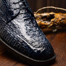 Marco Di Milano Genuine Caiman Crocodile Chukka Boot Martinelli Navy image 7