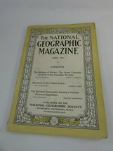 ANTIQUE NATIONAL GEOGRAPHIC April 1925 COLUMBIA ICE FIELD Yellow Lama 34555 - £7.00 GBP
