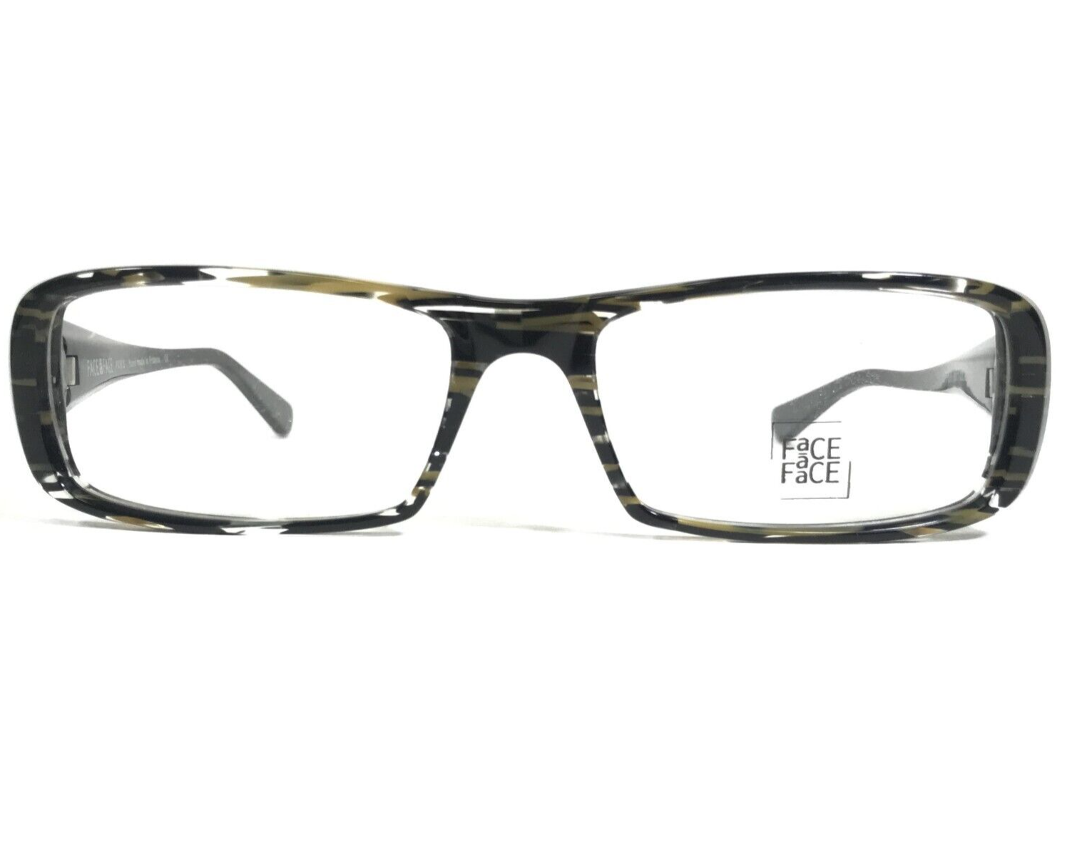 FACE A FACE Brille Rahmen LIPPS 6 COL 886 Klar Brown Gestreift 55-17-140 - £133.69 GBP