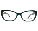 Versace Eyeglasses Frames MOD.3201 5076 Black Green Tortoise Cat Eye 52-... - $128.69
