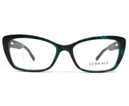 Versace Eyeglasses Frames MOD.3201 5076 Black Green Tortoise Cat Eye 52-16-140 - £100.78 GBP