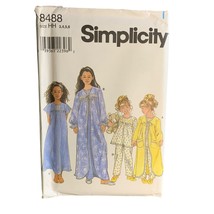 Simplicity Girls Sleepwear Sewing Pattern Sz 3-6 8488 - Uncut - $12.86